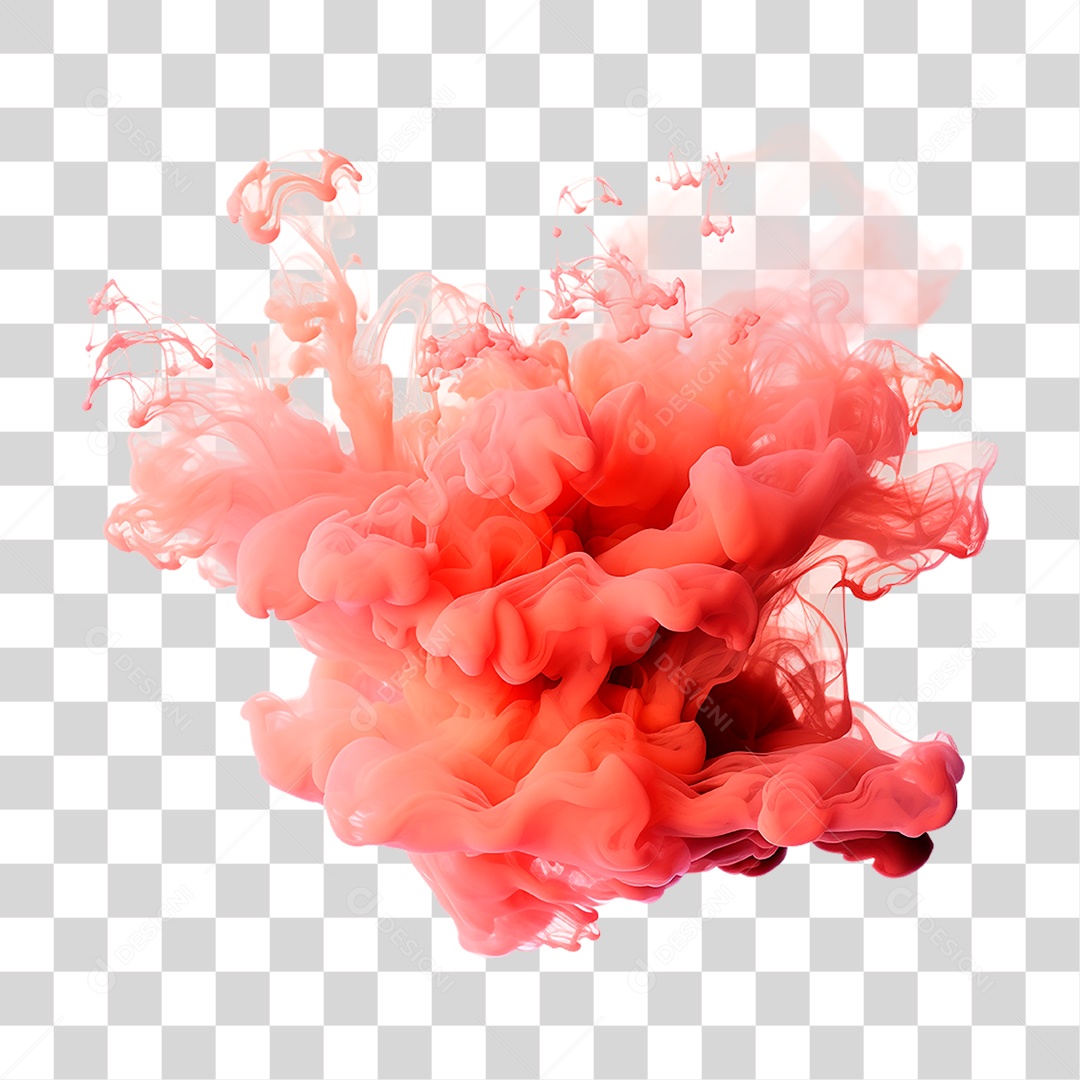 Fumaça Vermelha PNG Transparente