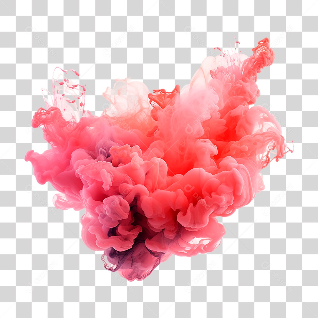 Fumaça Vermelha PNG Transparente