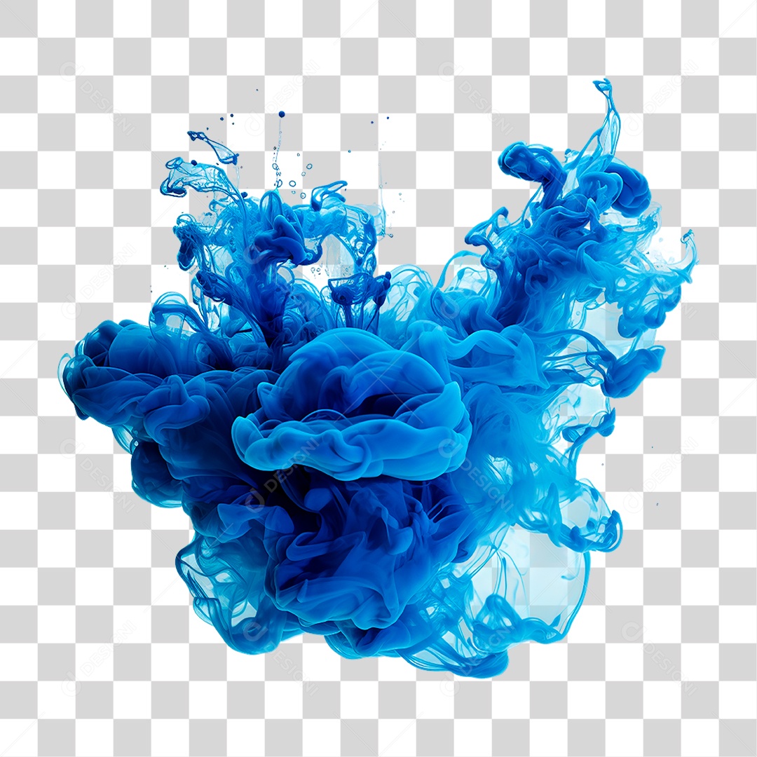 Fumaça Azul PNG Transparente