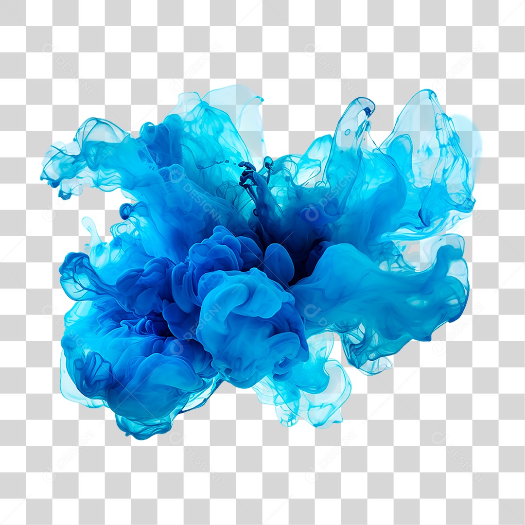 Fumaça Azul PNG Transparente