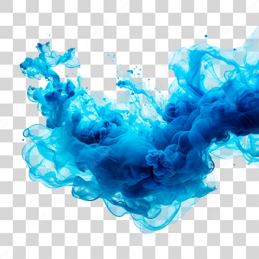 Fumaça Azul PNG Transparente