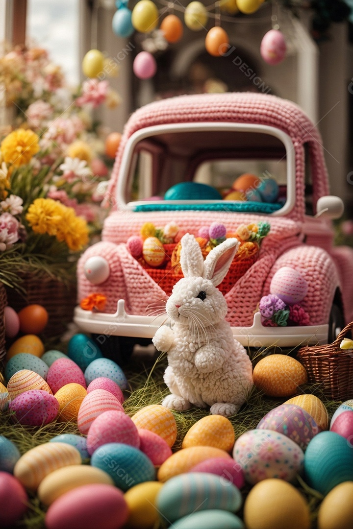 Modelo de design de Páscoa para história em mídia social