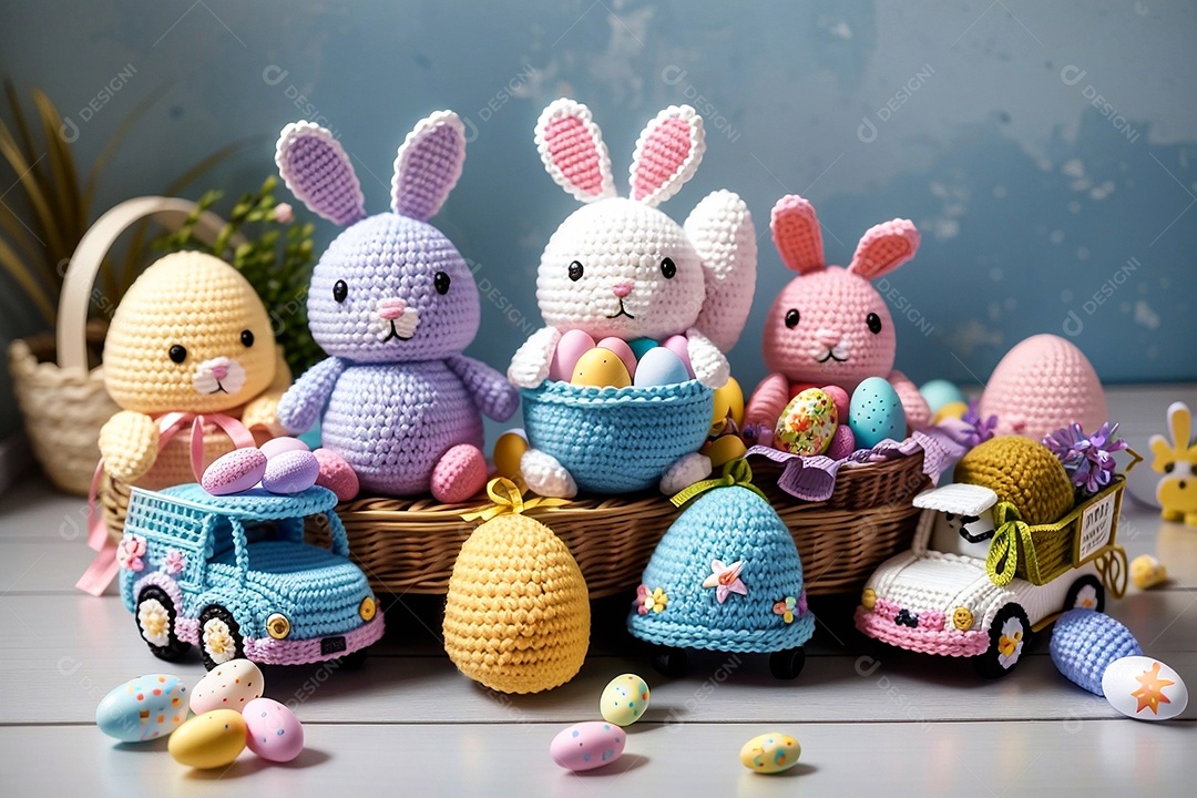 Modelo de design de Páscoa para história em mídia social