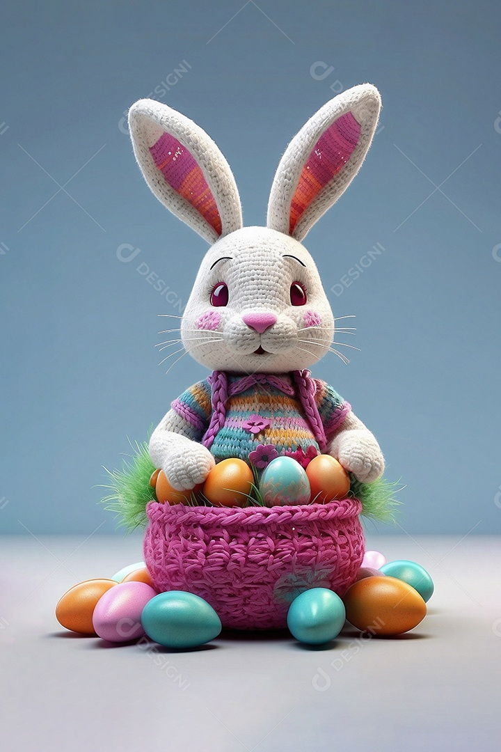 Modelo de design de Páscoa para história em mídia social