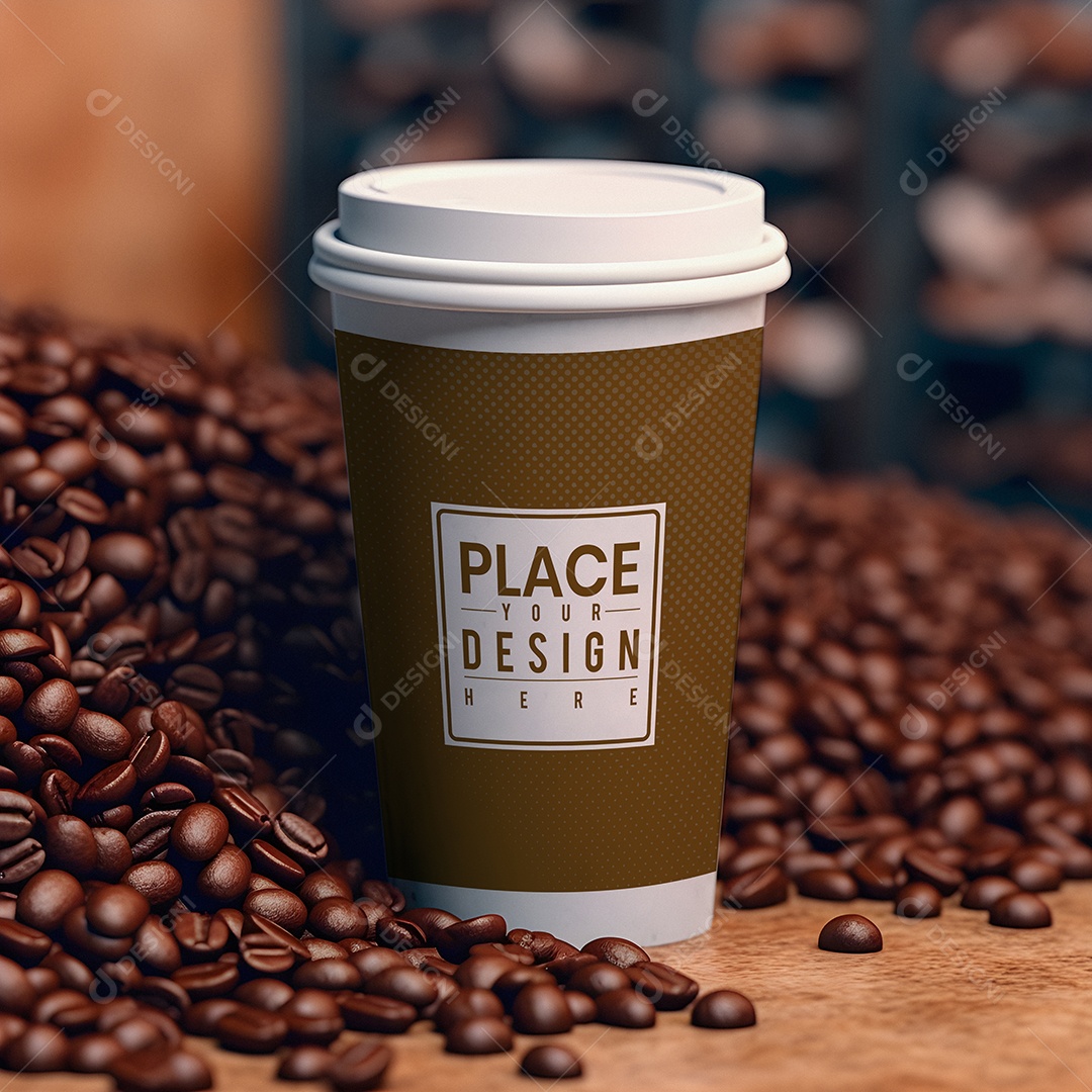 Mockup Copo De Café PSD Editável