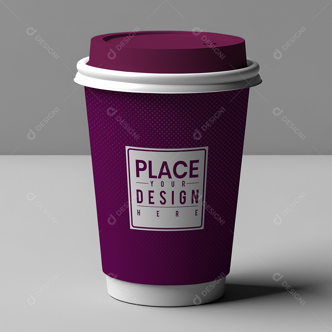 Copo de Café Mockup PSD Editável