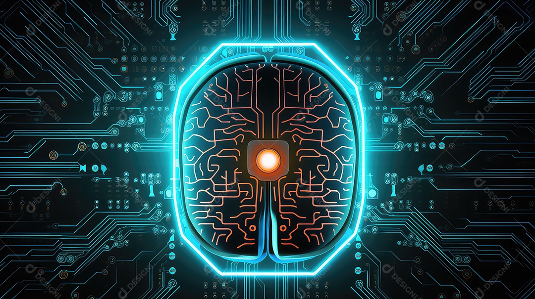 Um circuito integrado chip ou microchip