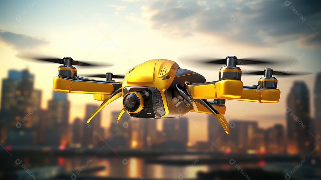 Imagem mostra um veículo aéreo não tripulado