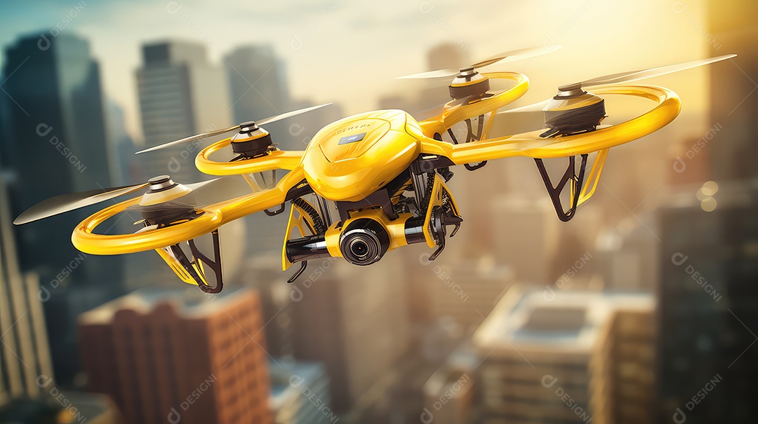 Imagem mostra um veículo aéreo não tripulado