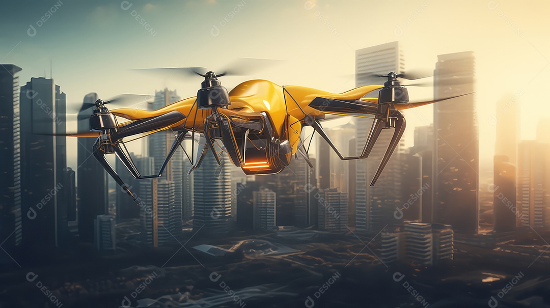 Imagem mostra um veículo aéreo não tripulado