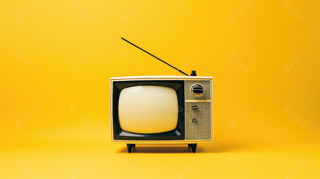 Televisão retrô comunicação