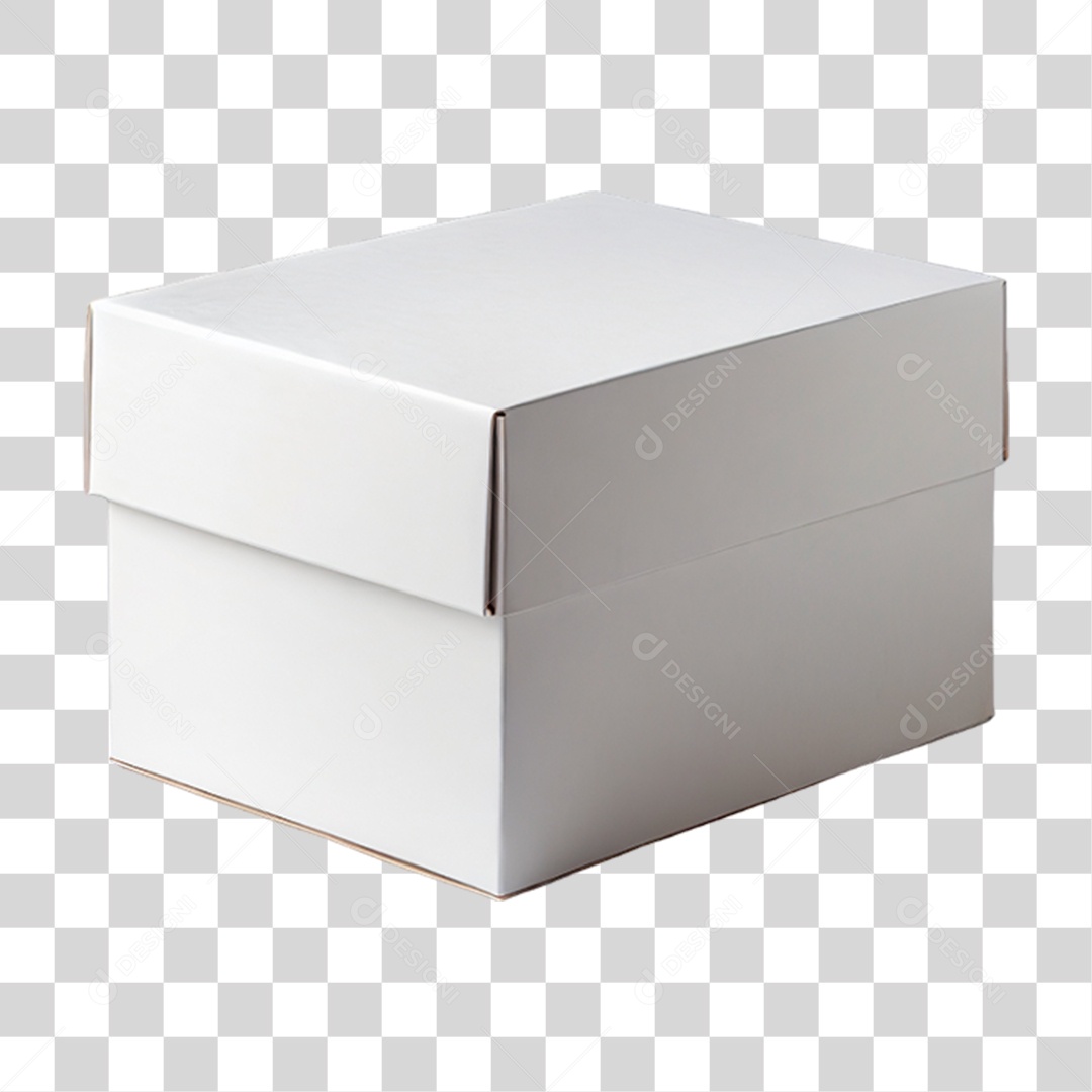 Caixa de Papelão Branca PNG Transparente