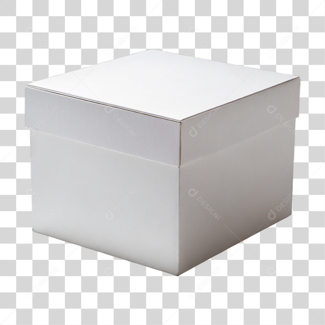 Caixa de Papelão Branca PNG Transparente