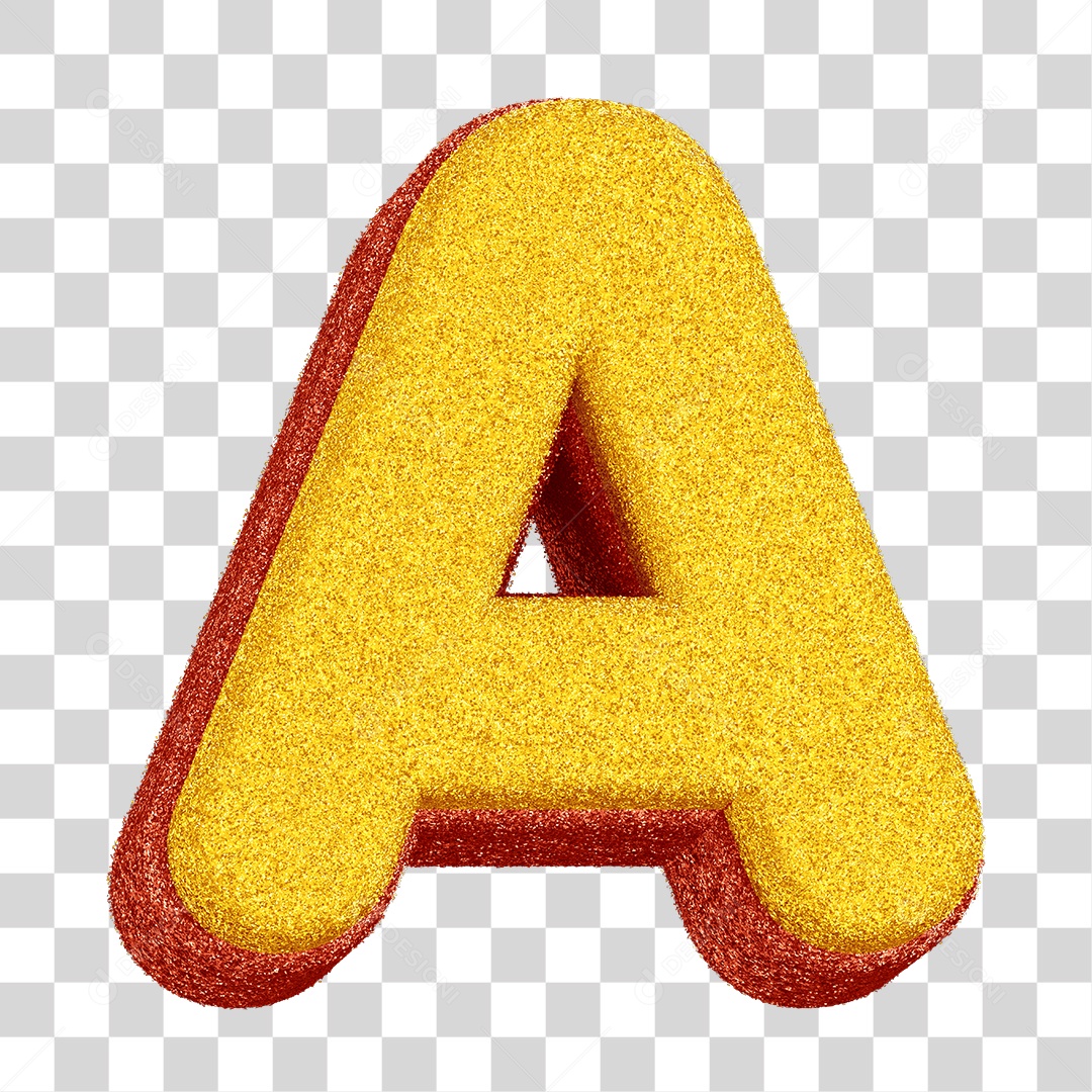 Letra A Alfabeto Colorido PNG Transparente