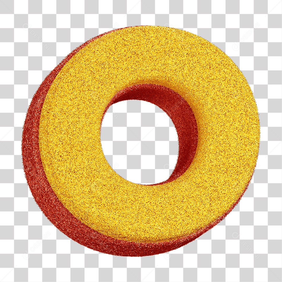 Alfabeto Colorido Letra O PNG Transparente