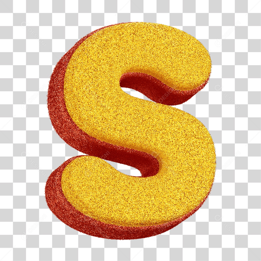 Alfabeto Colorido Letra S PNG Transparente