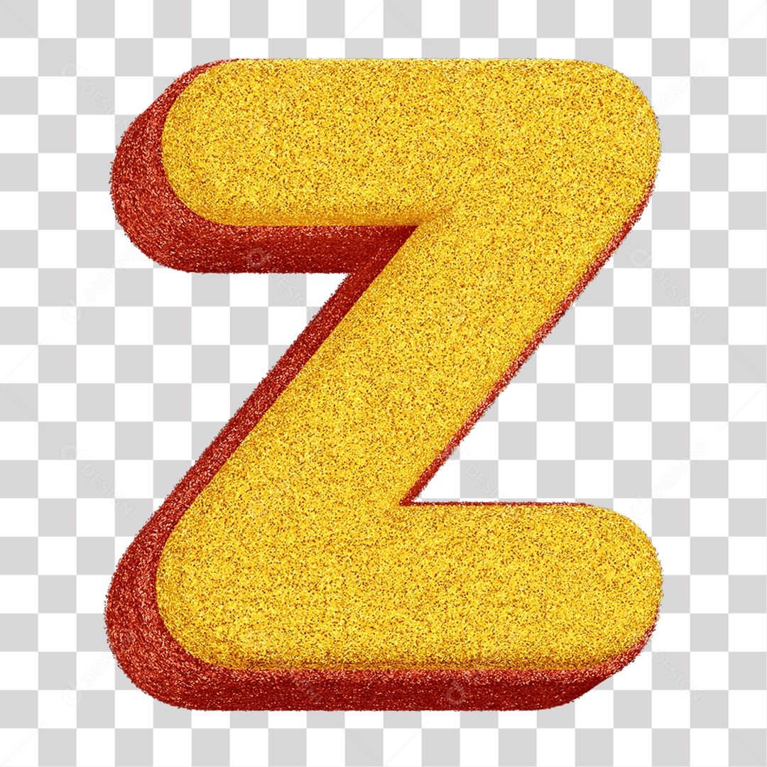 Alfabeto Colorido Letra Z PNG Transparente