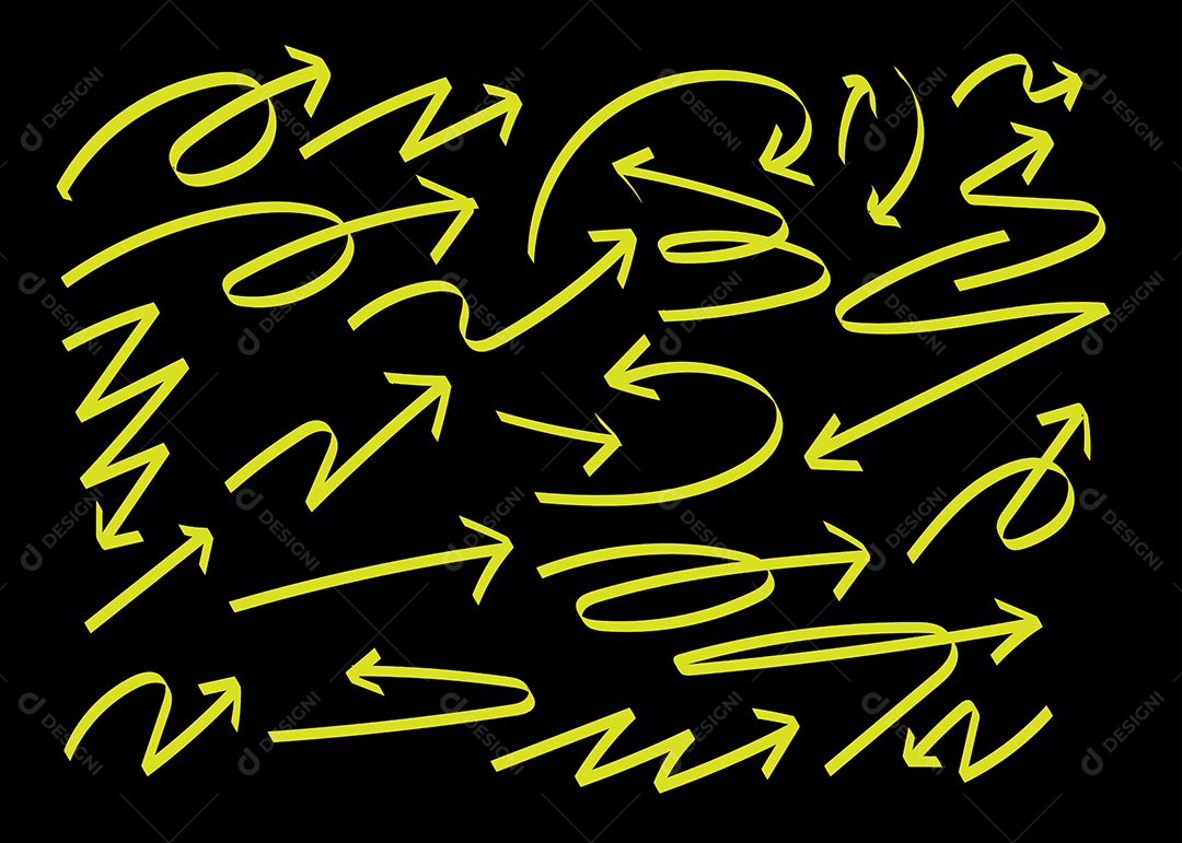 Conjunto de Setas Ilustração Vetor EPS