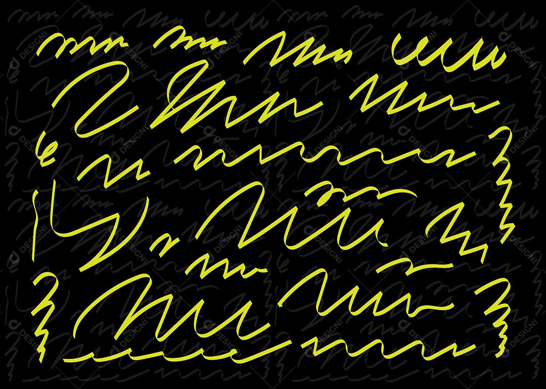 Conjunto de Rabisco Ilustração Vetor EPS