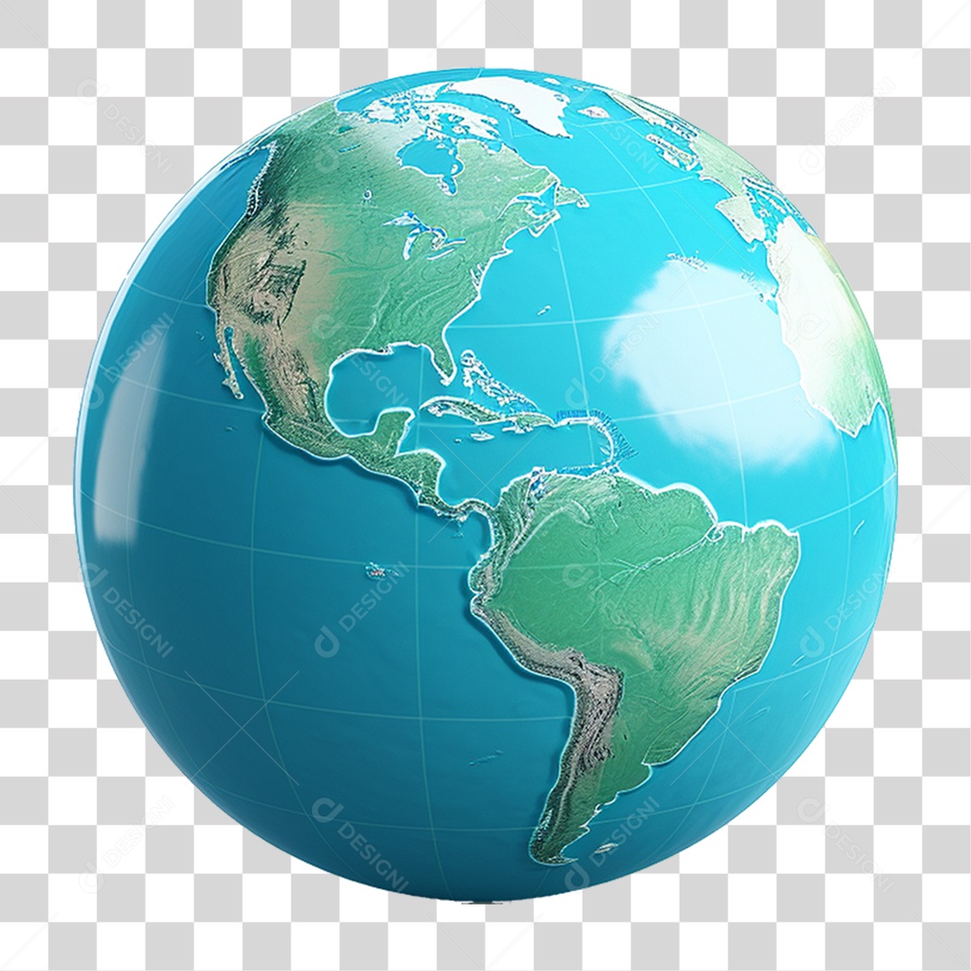 Globo Mundial PNG Transparente