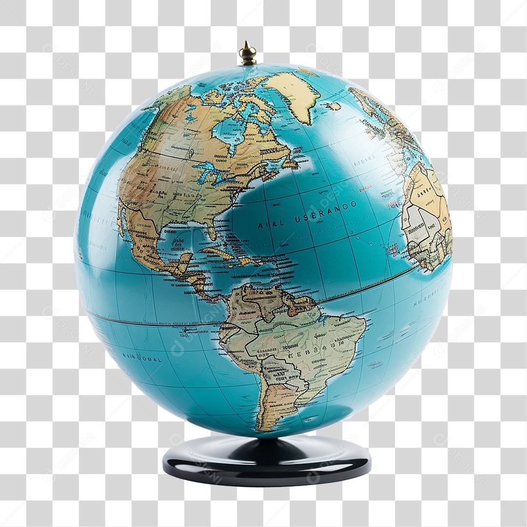 Globo Mundial PNG Transparente