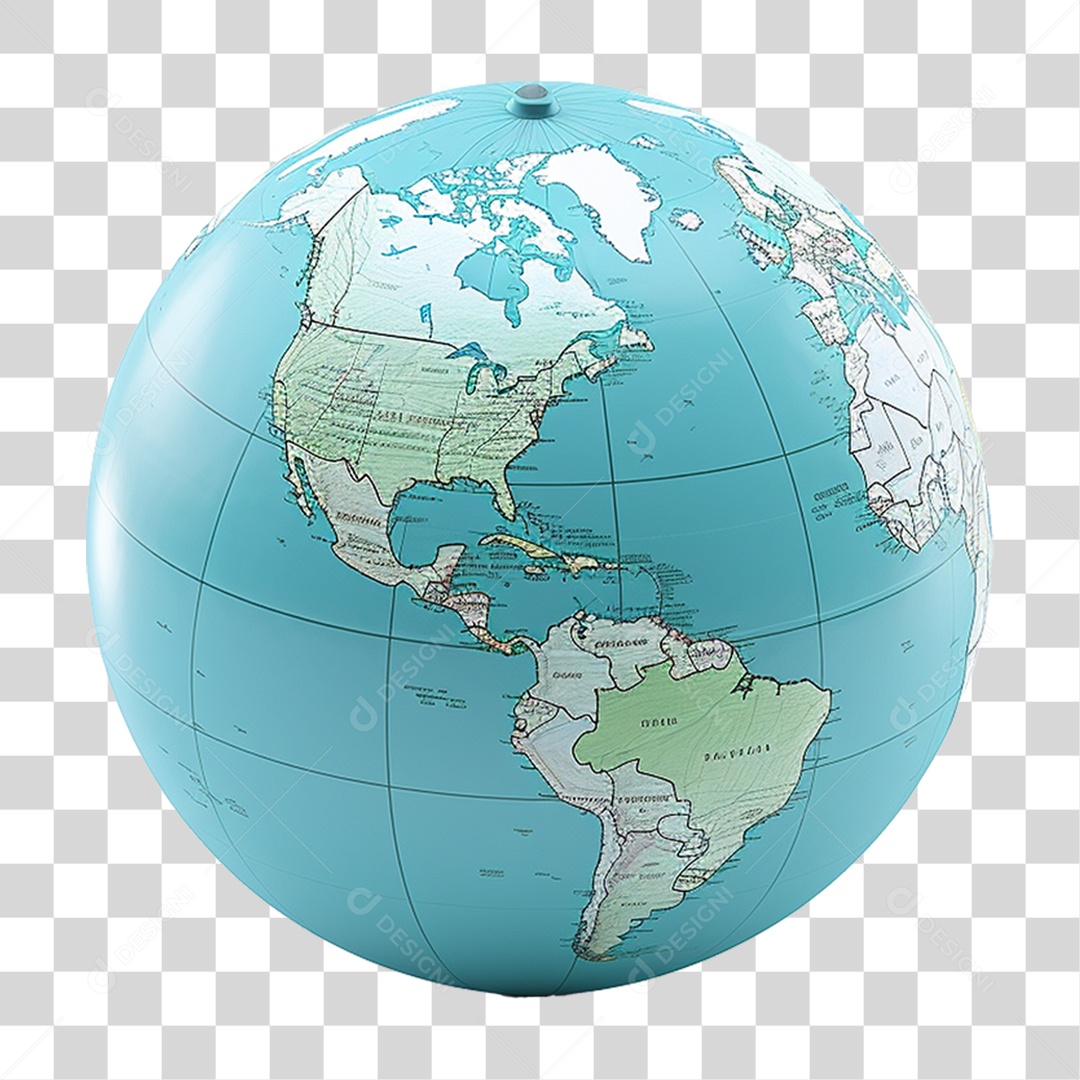 Globo Mundial PNG Transparente