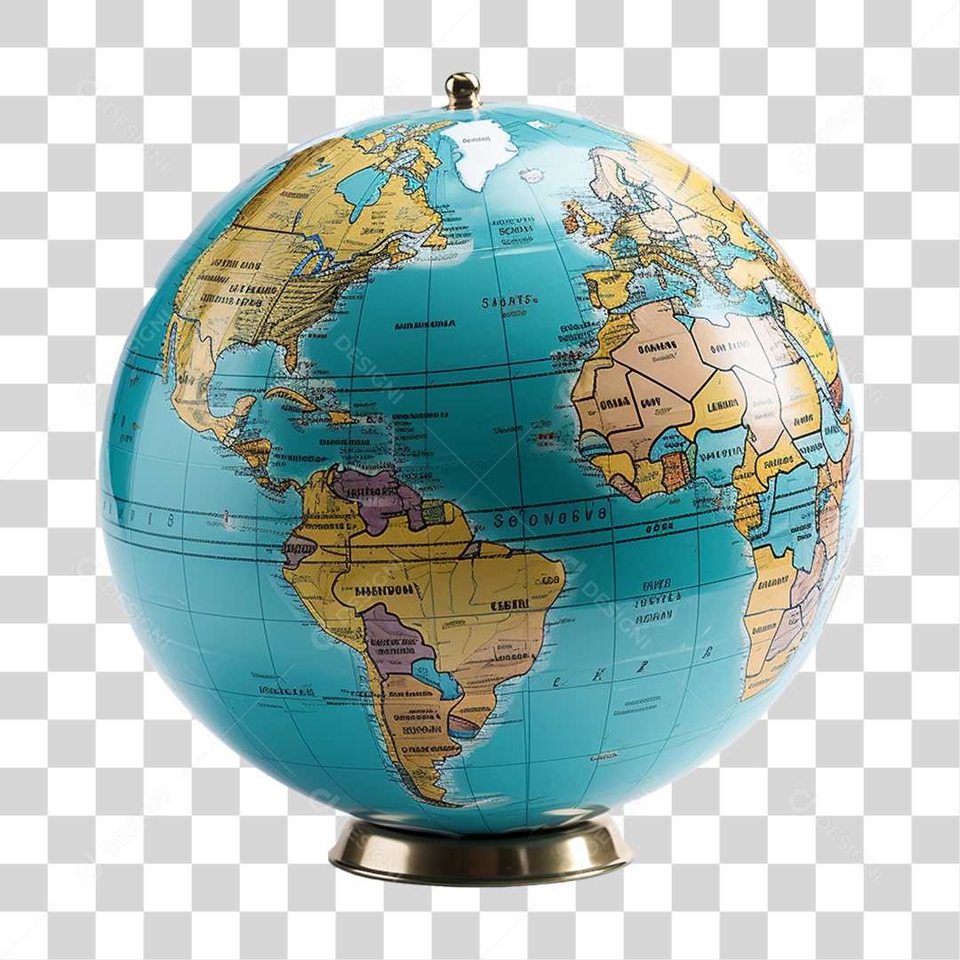 Globo Mundial PNG Transparente