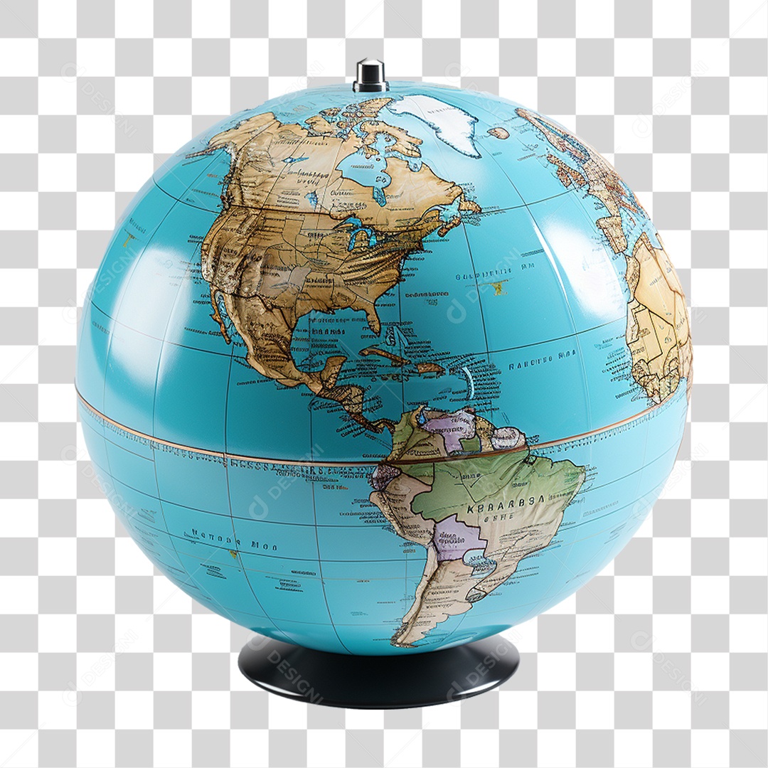 Globo Mundial PNG Transparente