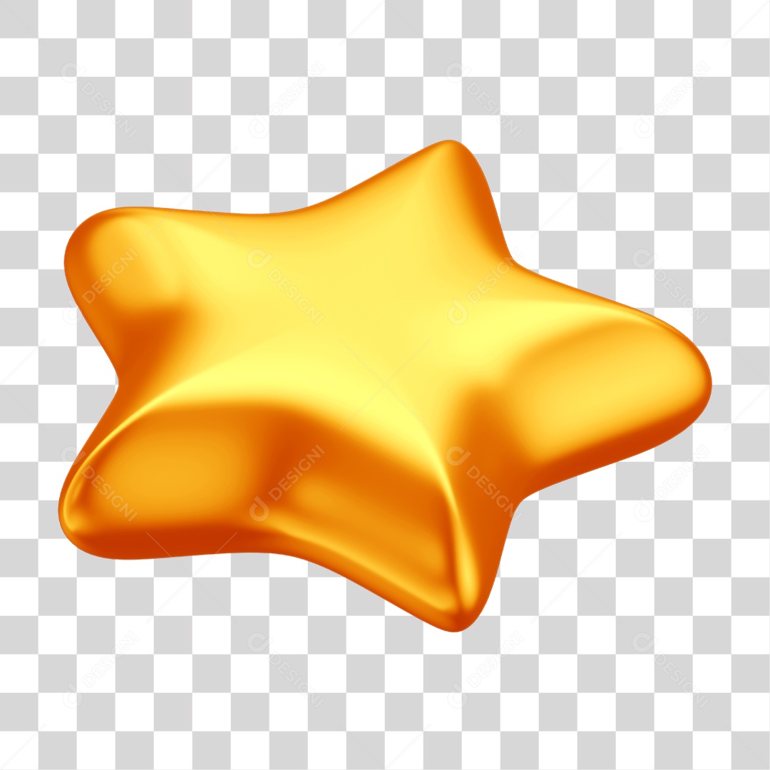 Estrela Dourada Enfeites PNG Transparente