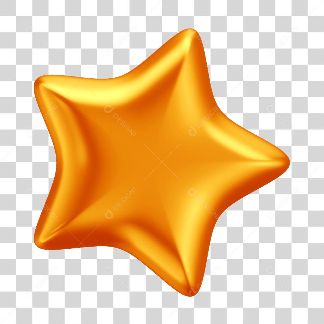 Estrela Dourada Enfeites PNG Transparente