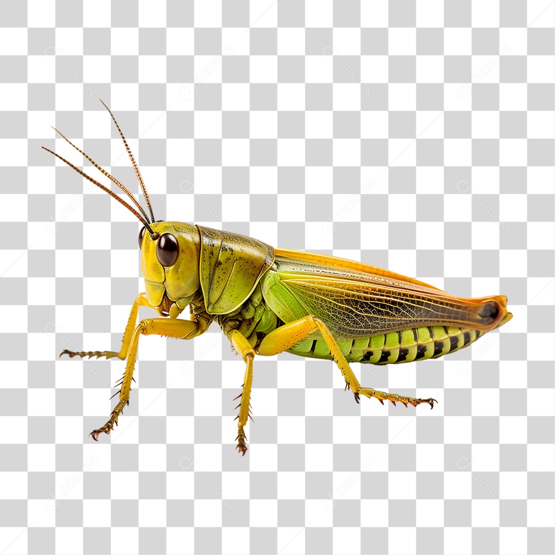 Gafanhoto Inseto Voador PNG Transparente