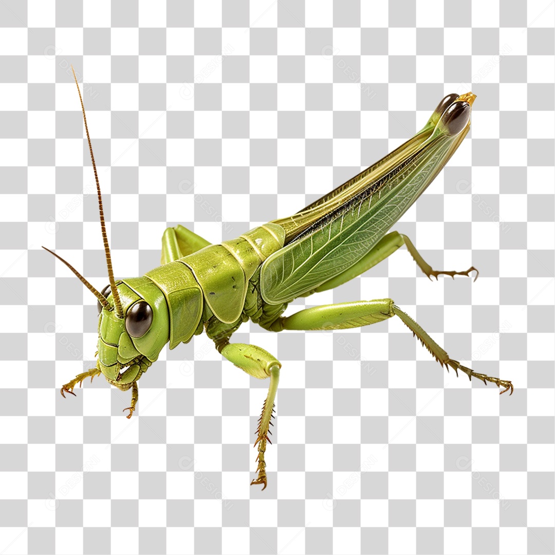 Gafanhoto Inseto Voador PNG Transparente