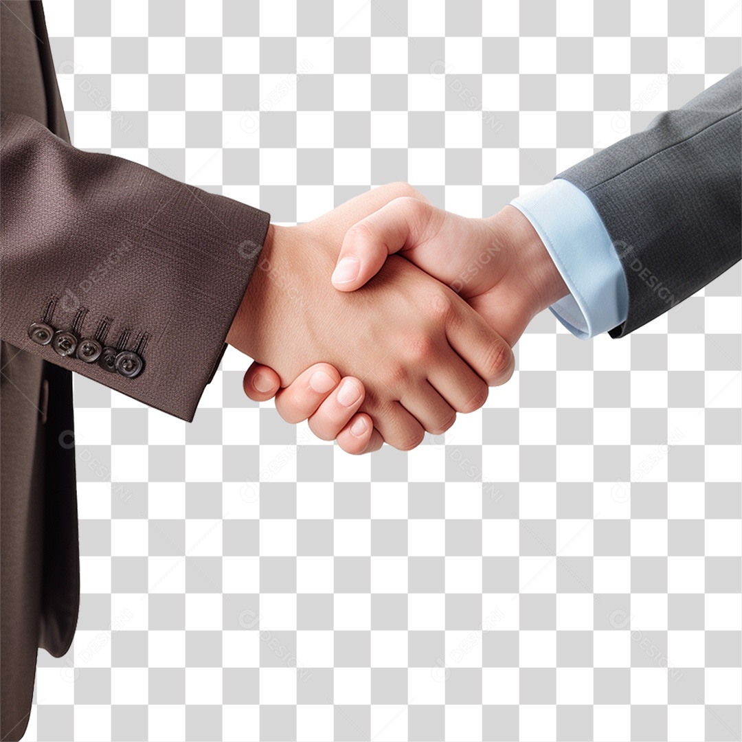 Empresários de Mãos Dadas Aperto de Mão PNG Transparente
