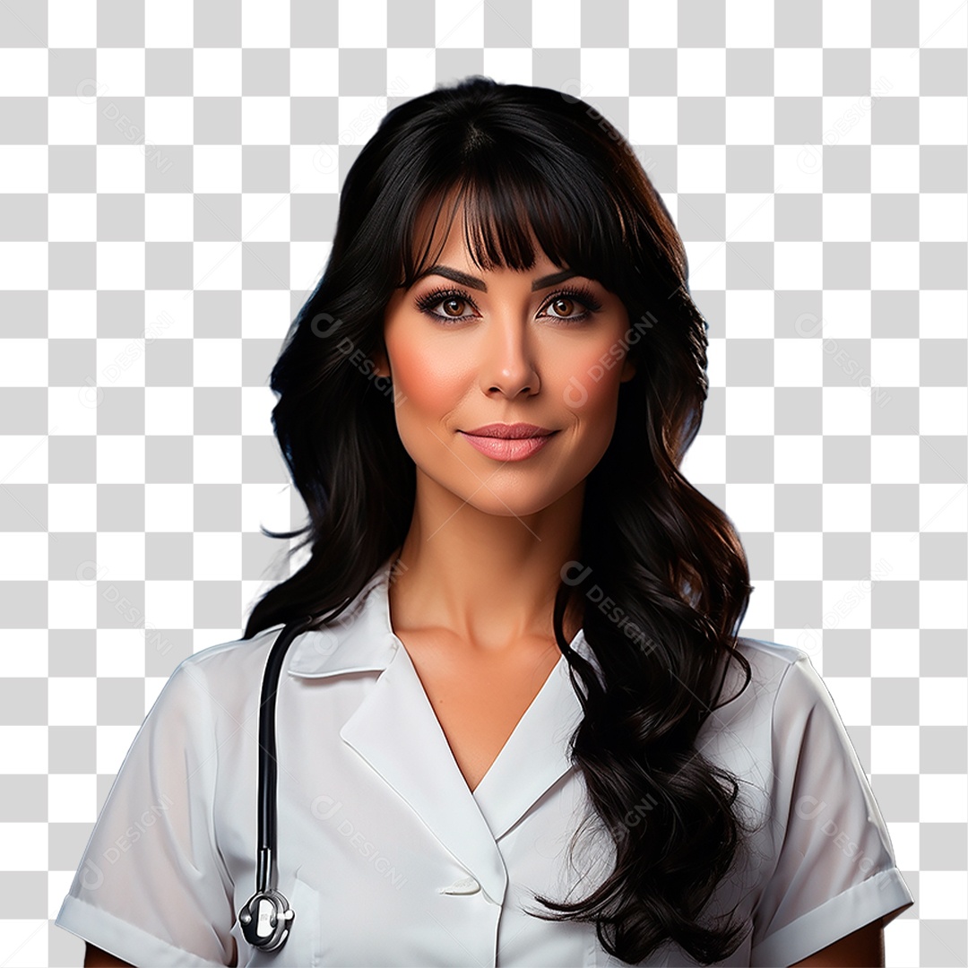 Enfermeira de Jaleco PNG Transparente