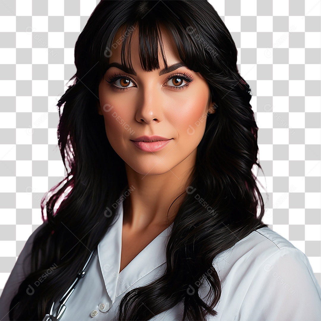 Enfermeira de Jaleco PNG Transparente