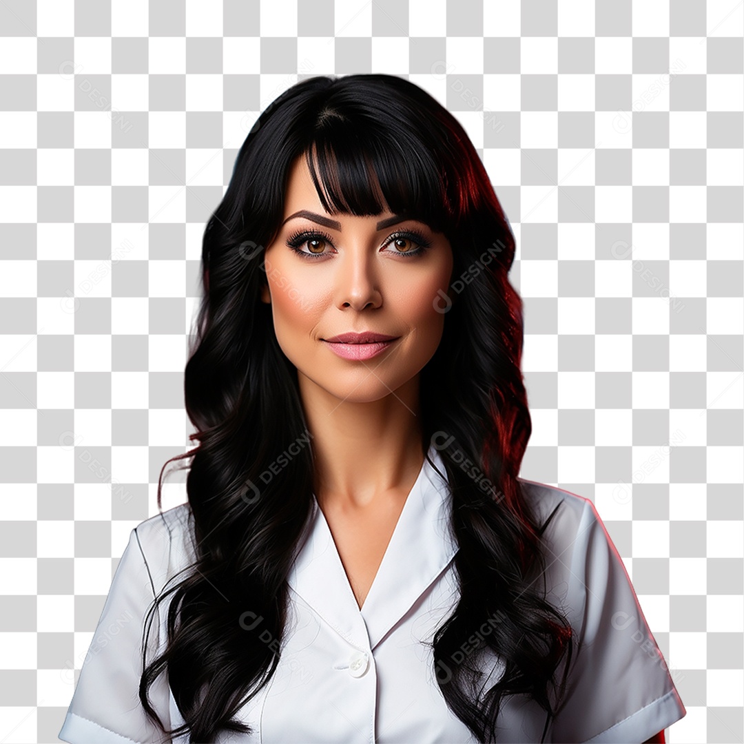 Enfermeira de Jaleco PNG Transparente