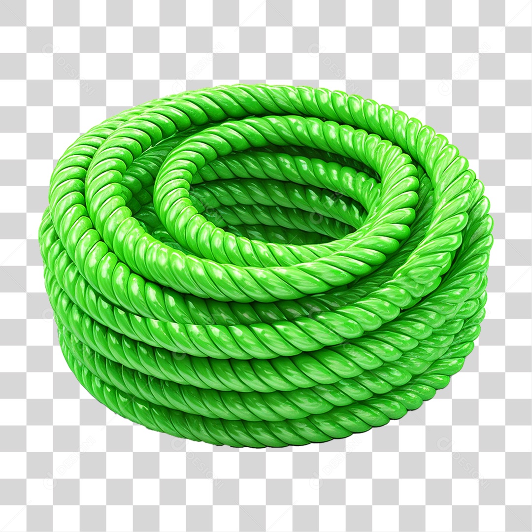 Corda de Plástico Colorida PNG Transparente