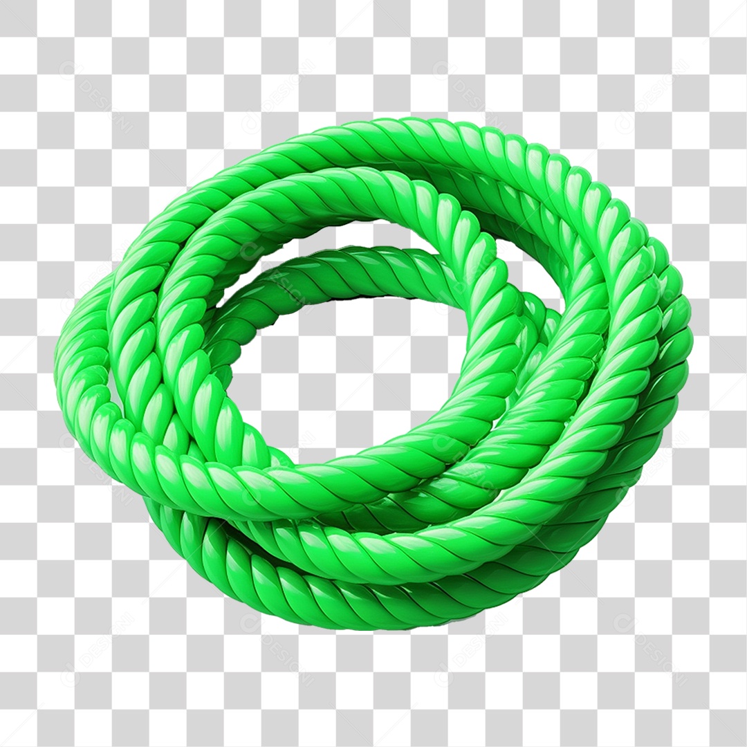 Corda de Plástico Colorida PNG Transparente