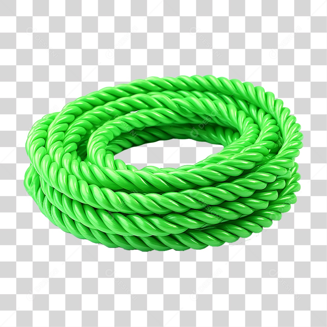 Corda de Plástico Colorida PNG Transparente