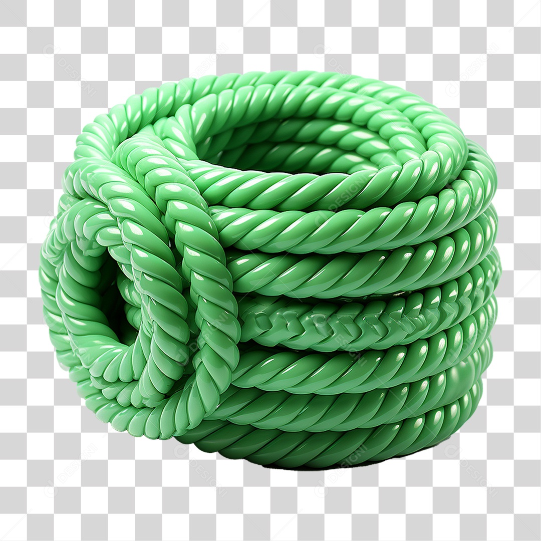 Corda de Plástico Colorida PNG Transparente