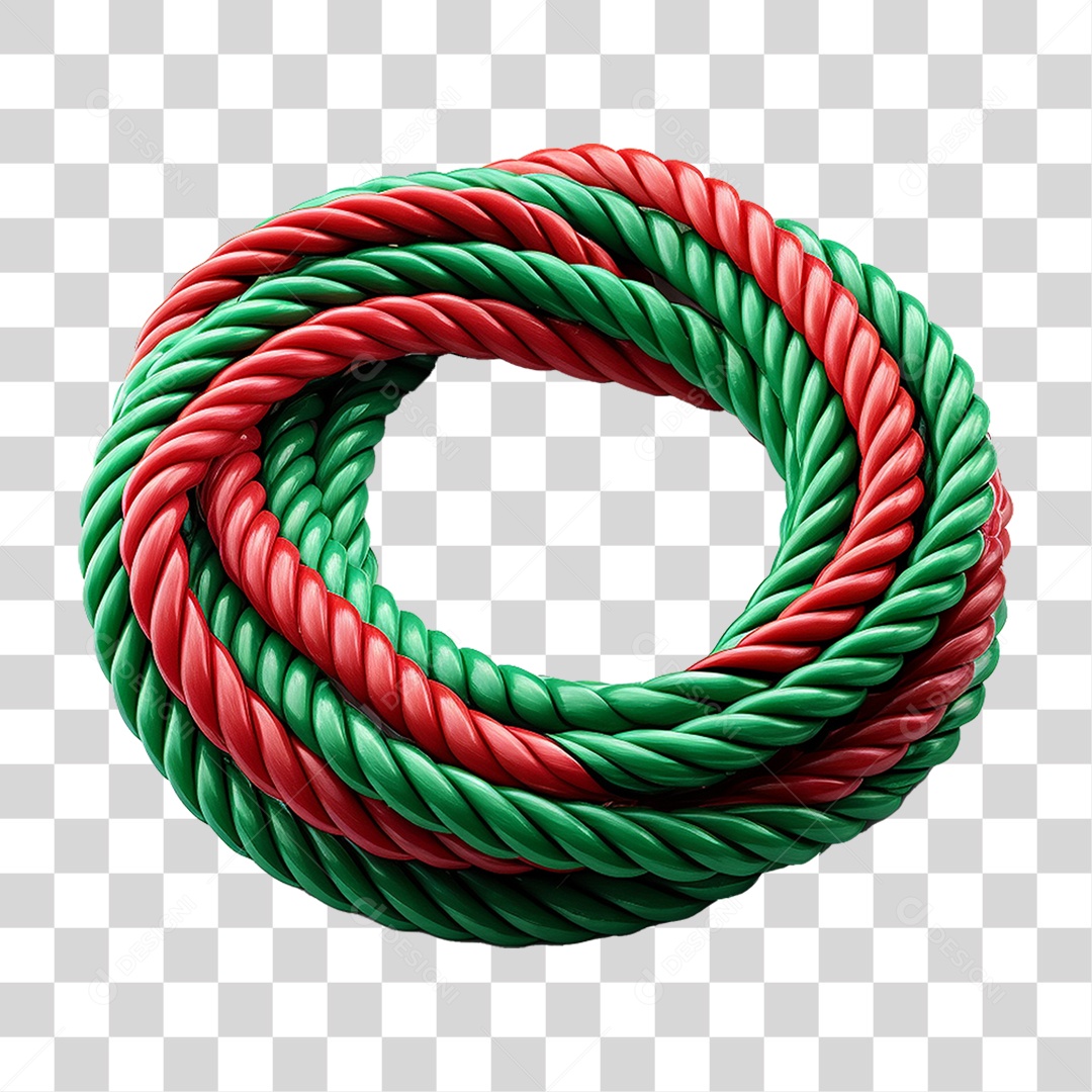 Corda de Plástico Colorida PNG Transparente