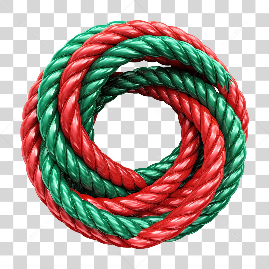 Corda de Plástico Colorida PNG Transparente