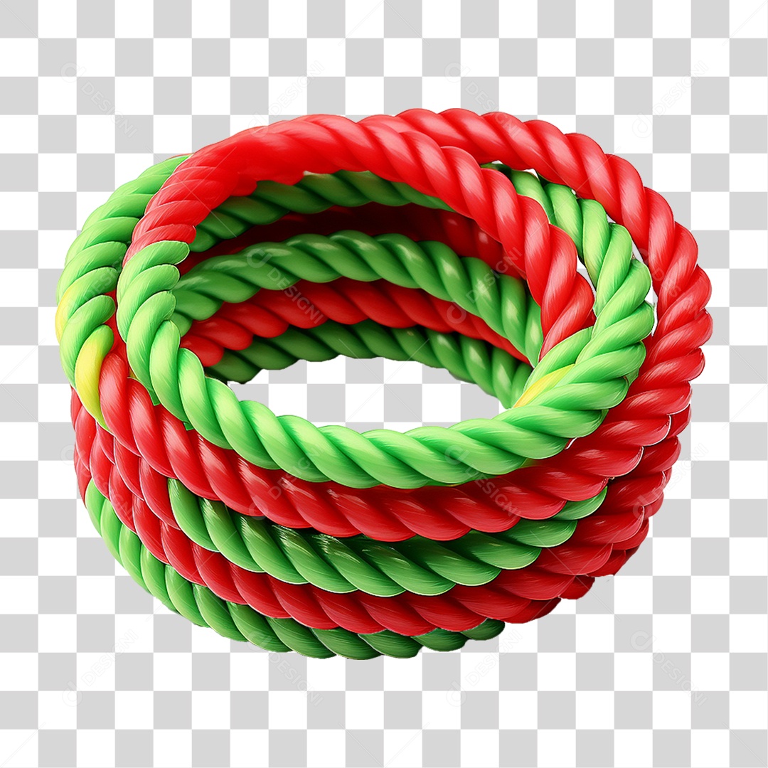 Corda de Plástico Colorida PNG Transparente