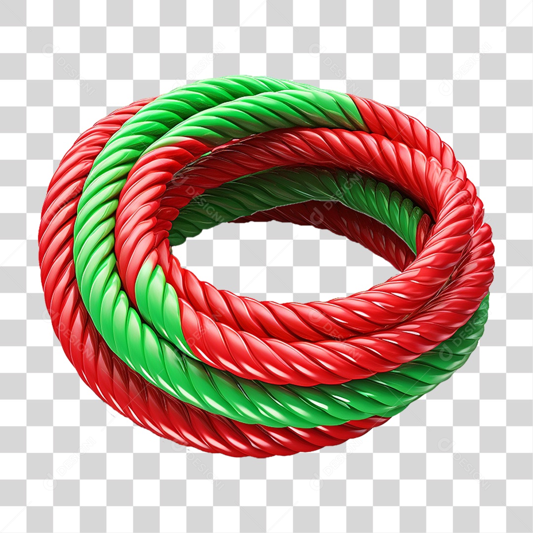 Corda de Plástico Colorida PNG Transparente