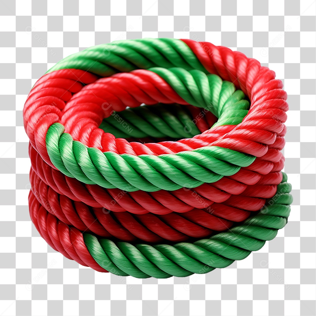 Corda de Plástico Colorida PNG Transparente