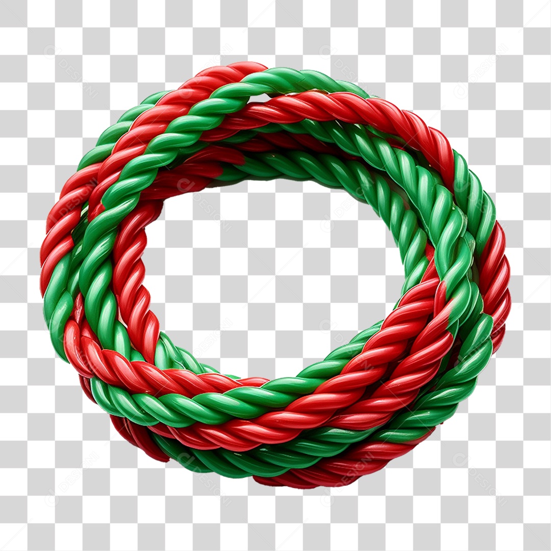 Corda de Plástico Colorida PNG Transparente