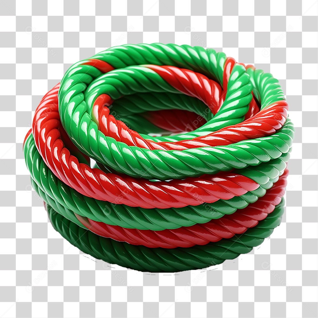 Corda de Plástico Colorida PNG Transparente