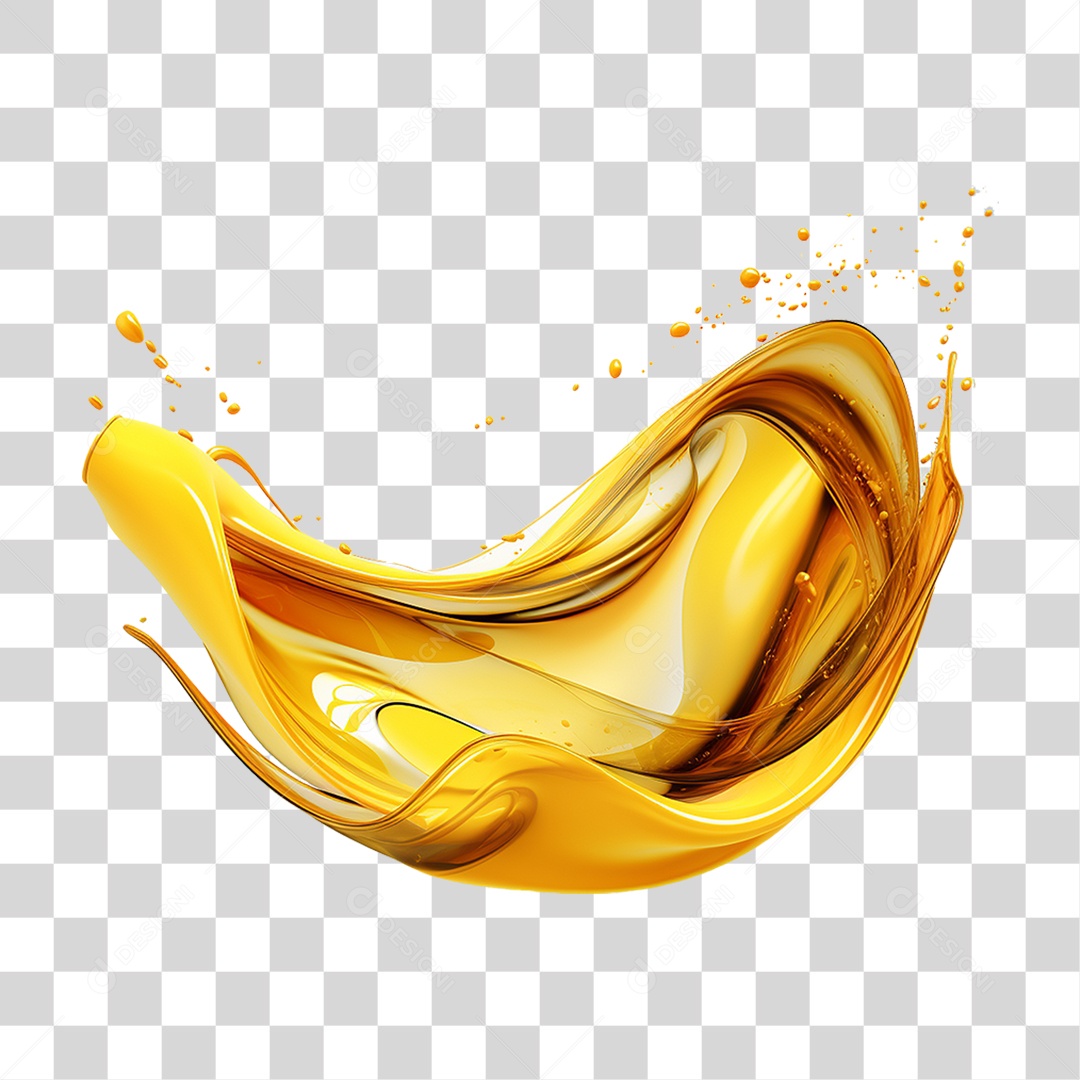 Splash Óleo Lubrificante Abstrato PNG Transparente