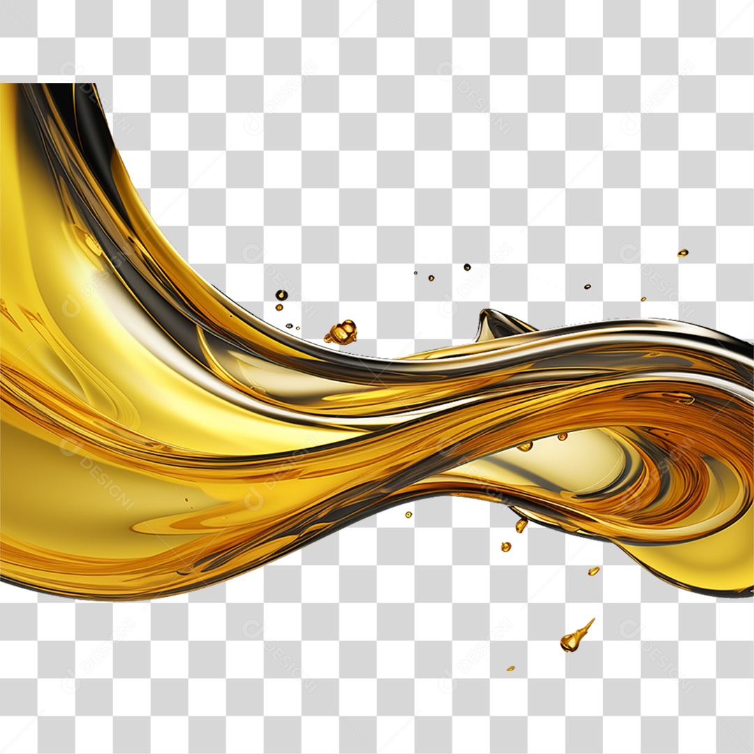 Splash Óleo Lubrificante Abstrato PNG Transparente