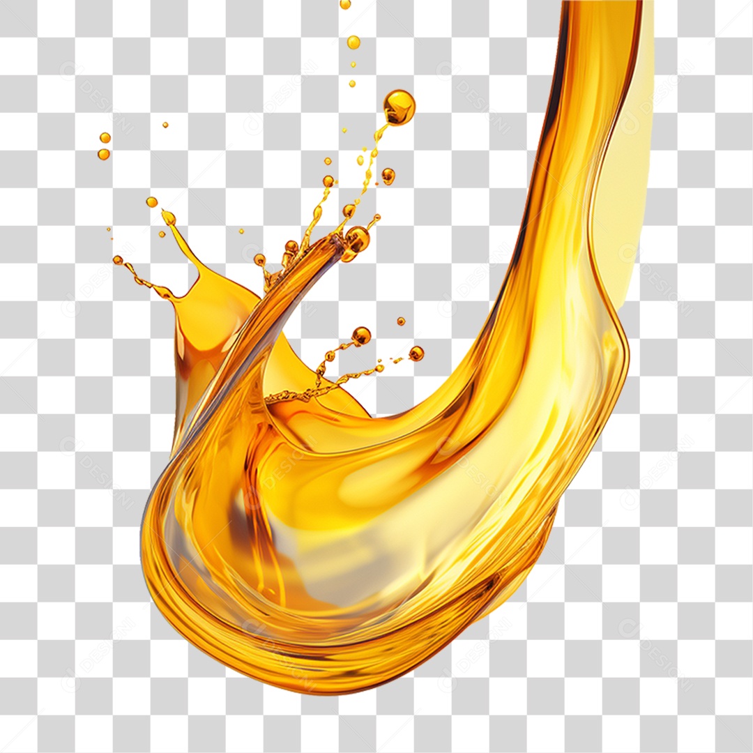 Splash Óleo Lubrificante Abstrato PNG Transparente